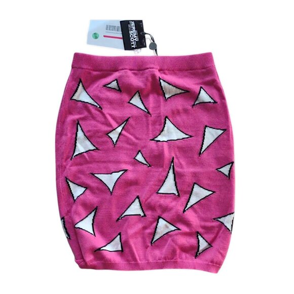 Jeremy Scott Ren and Stimpy extremely rare runway model pink knit 2 pc set 4/6US - Picture 9 of 15